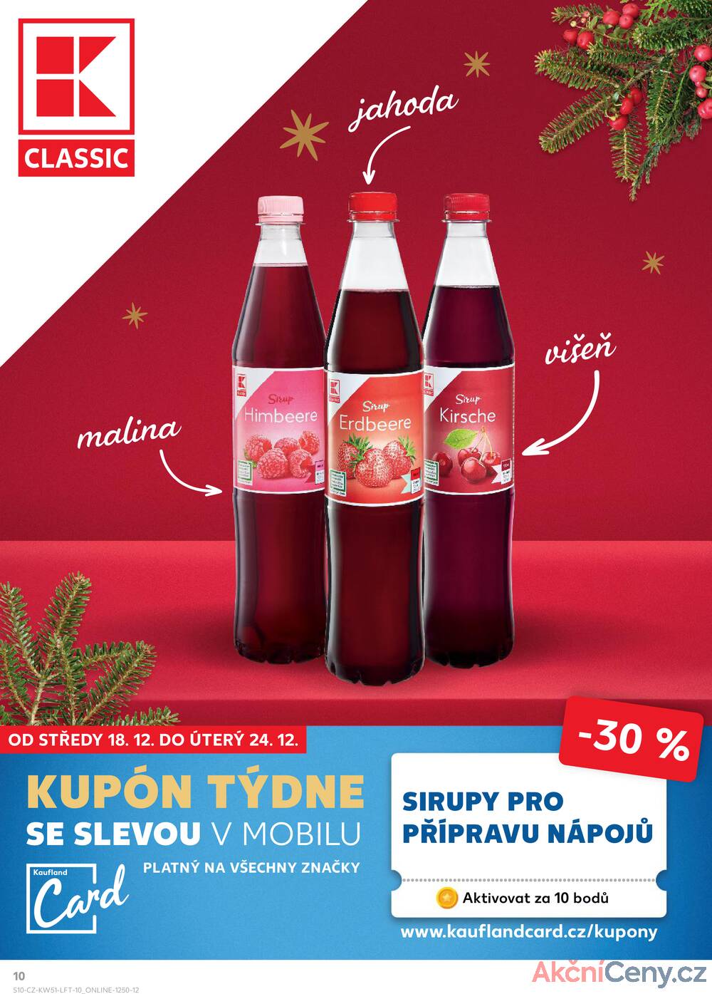 Leták Kaufland - Kaufland 18.12. - 24.12. - Kaufland - Čáslav - strana 10