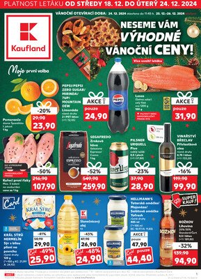 Leták Kaufland 18.12. - 24.12. - Kaufland - Nový Bor