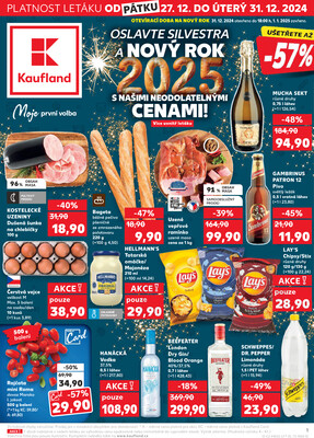 Leták Kaufland 27.12. - 31.12. - Kaufland - Kladno