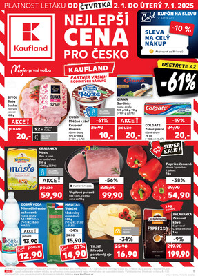 Leták Kaufland 2.1. - 7.1. - Kaufland - Kladno