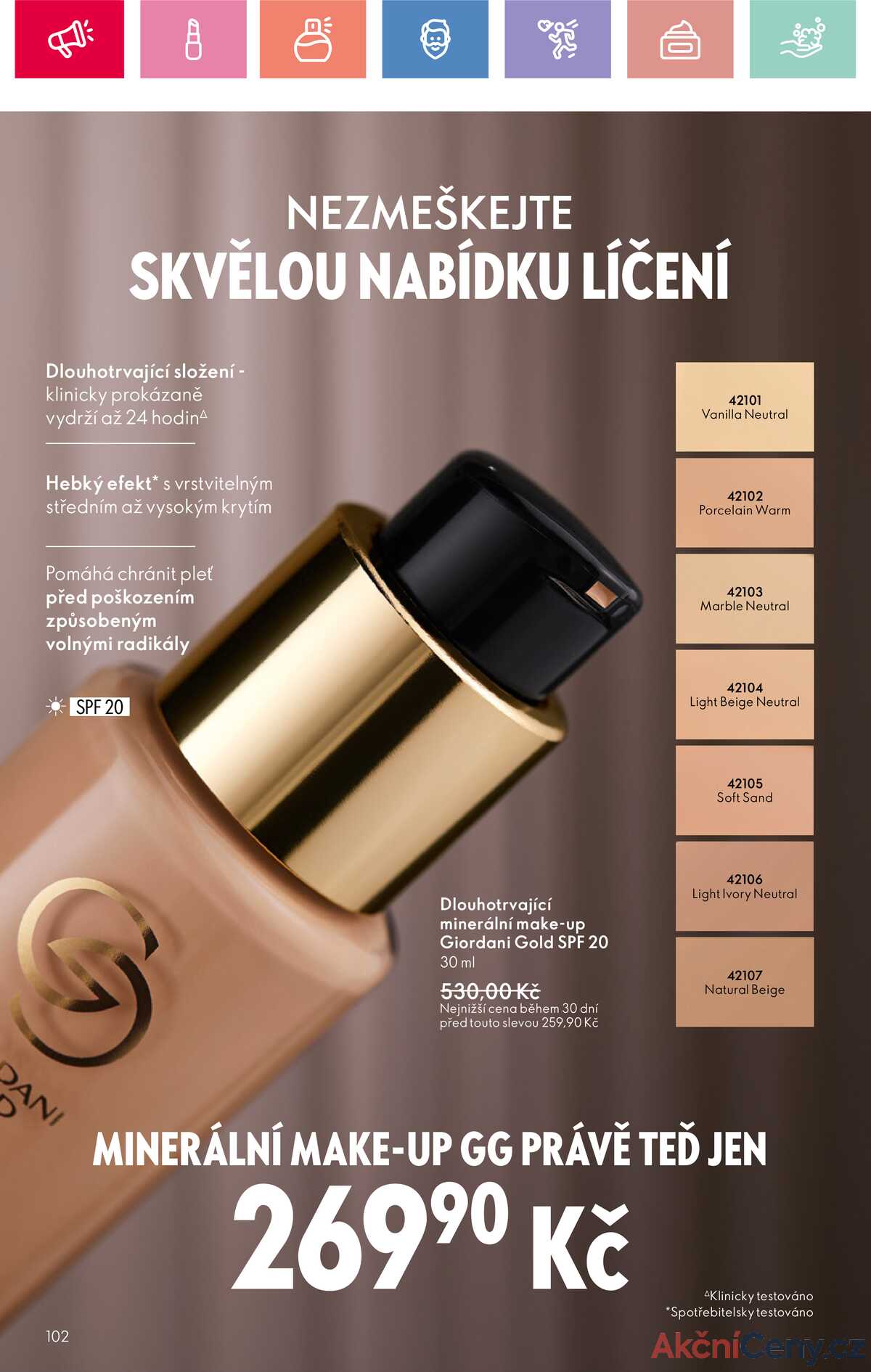 Leták Oriflame strana 102/164