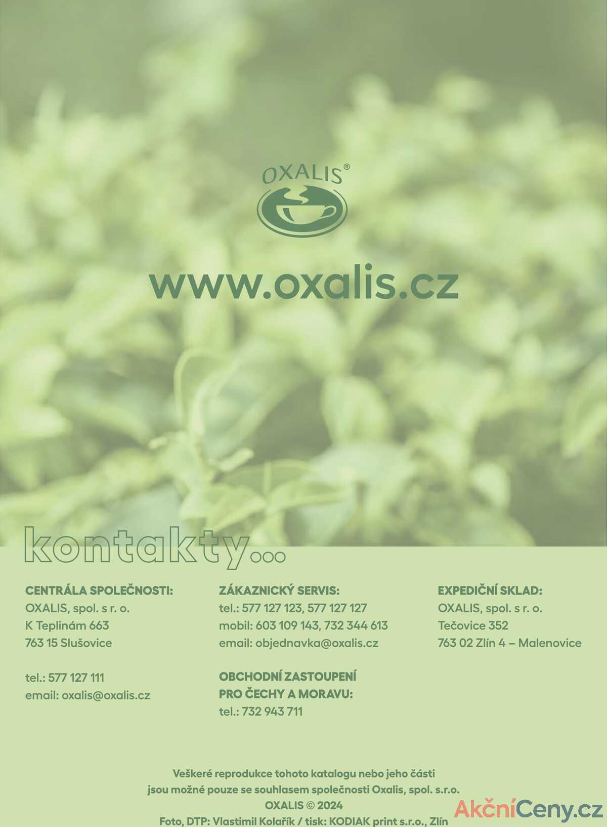 Leták Oxalis strana 108/108