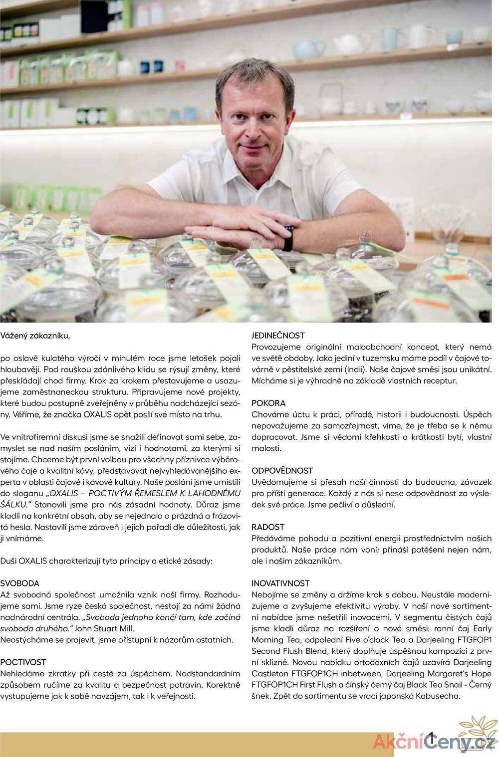 Leták Oxalis - čaj a káva
		  platný do 31.12.2025 - strana 3
