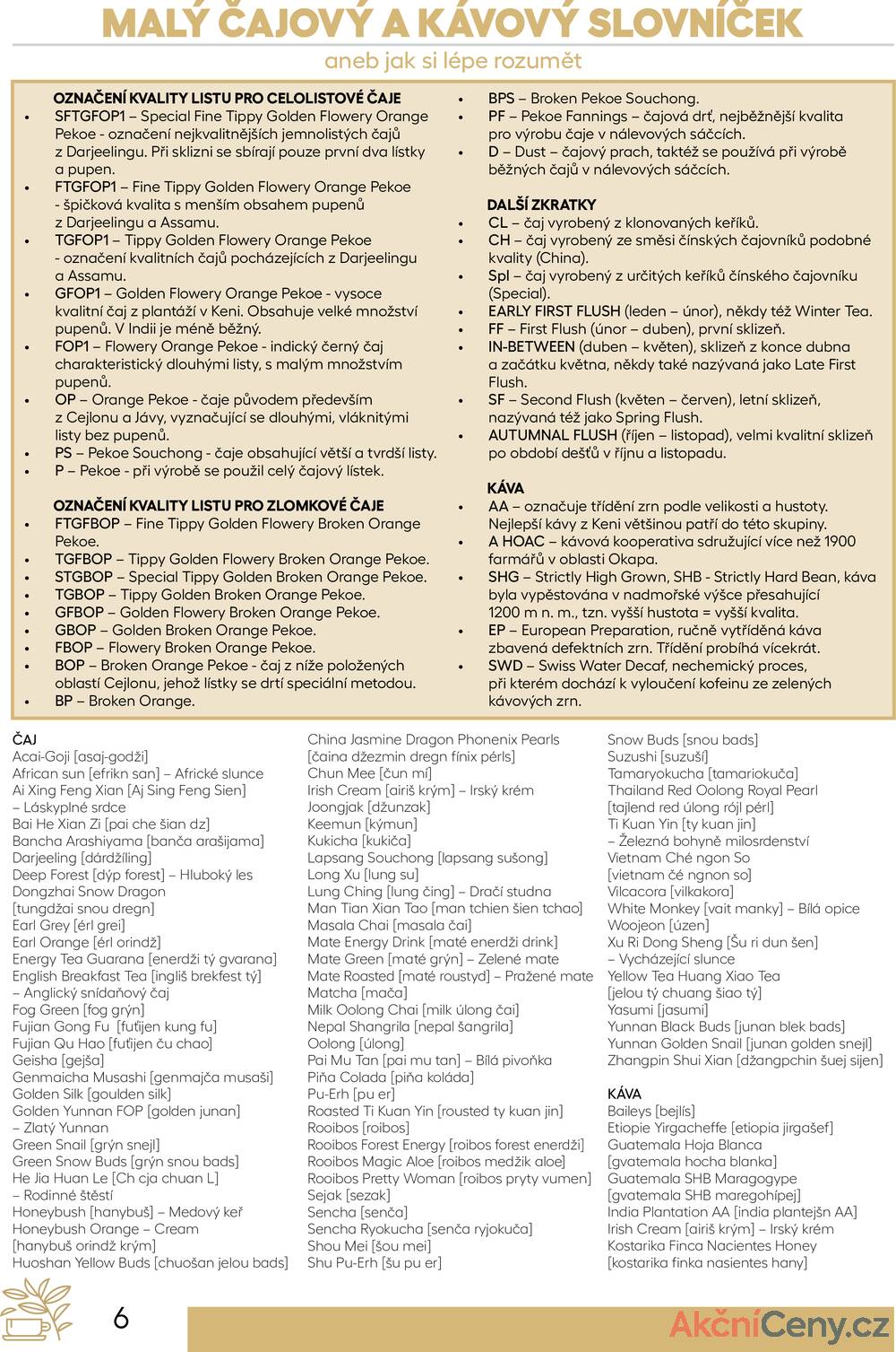 Leták Oxalis - čaj a káva
		  platný do 31.12.2025 - strana 8