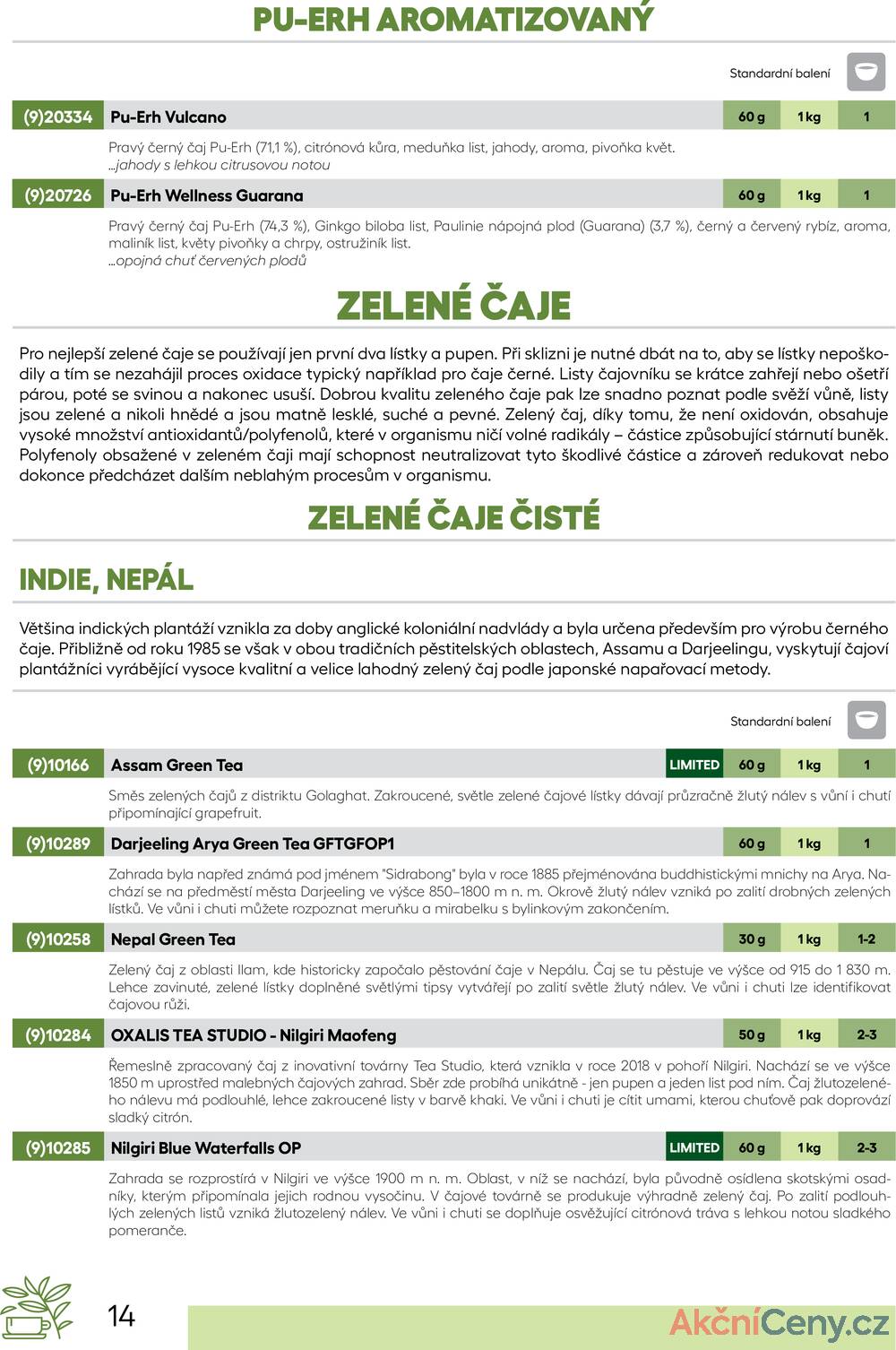 Leták Oxalis - čaj a káva
		  platný do 31.12.2025 - strana 16