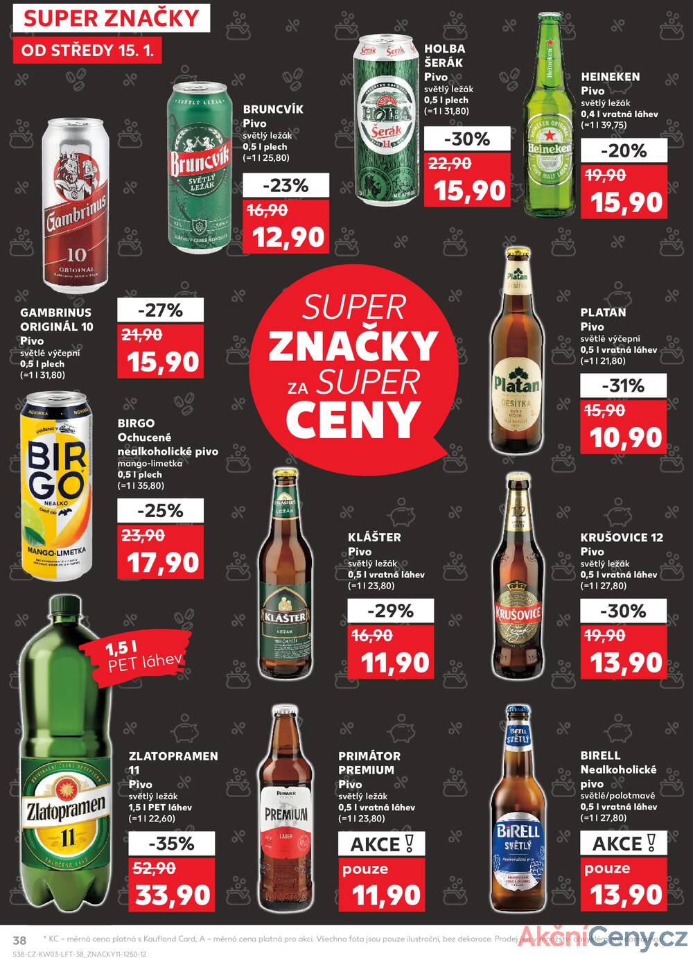 Leták Kaufland - Kaufland 15.1. - 21.1. - Kaufland - Příbram - strana 38