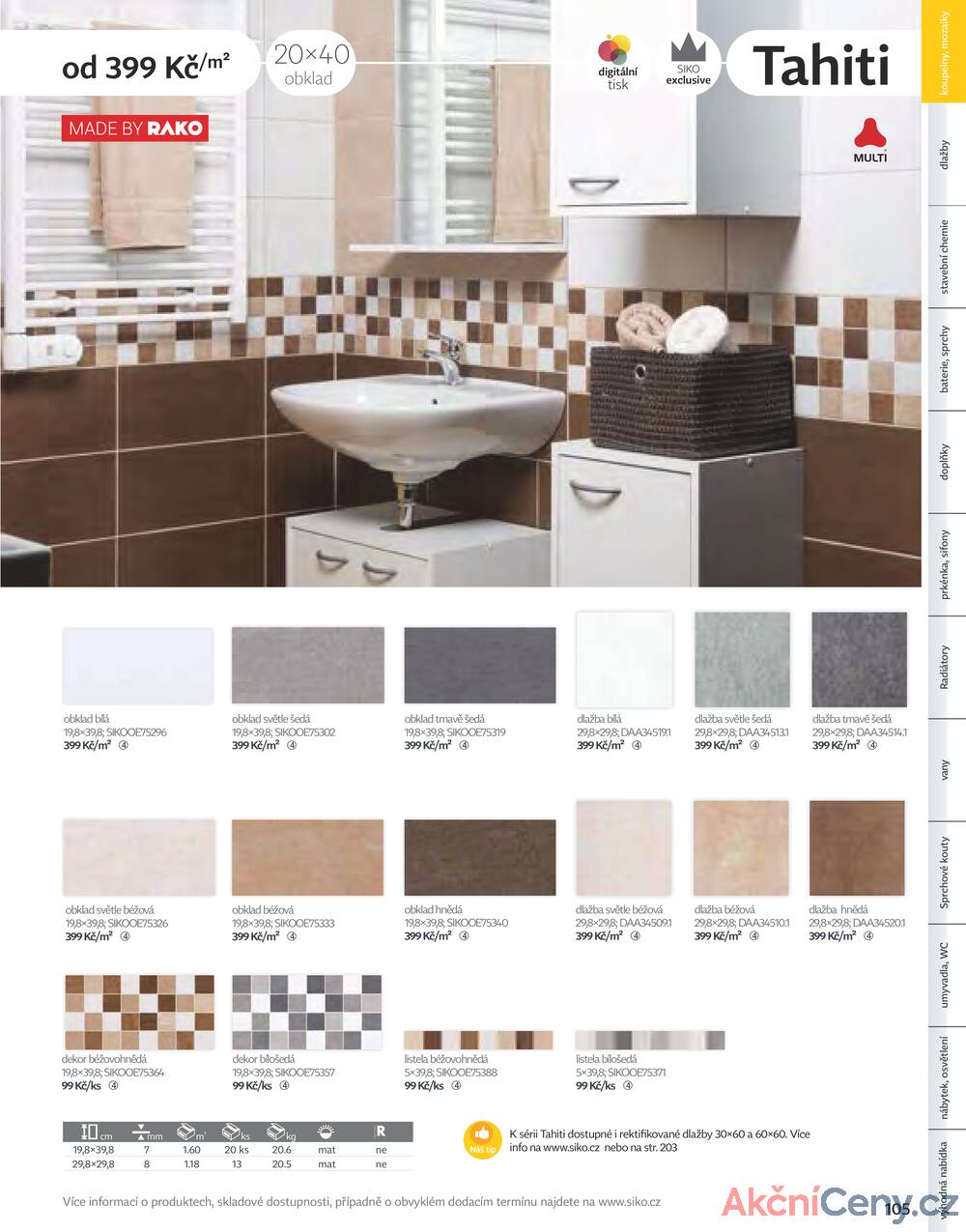 Leták Siko koupelny
platný do 31.12.2025 - strana 105