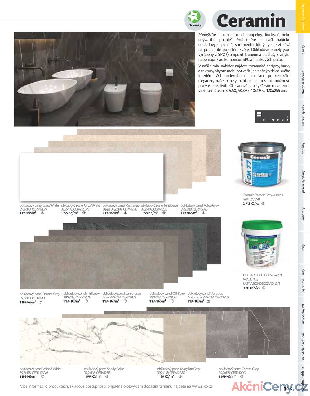 Leták Siko koupelny
platný do 31.12.2025 - strana 143