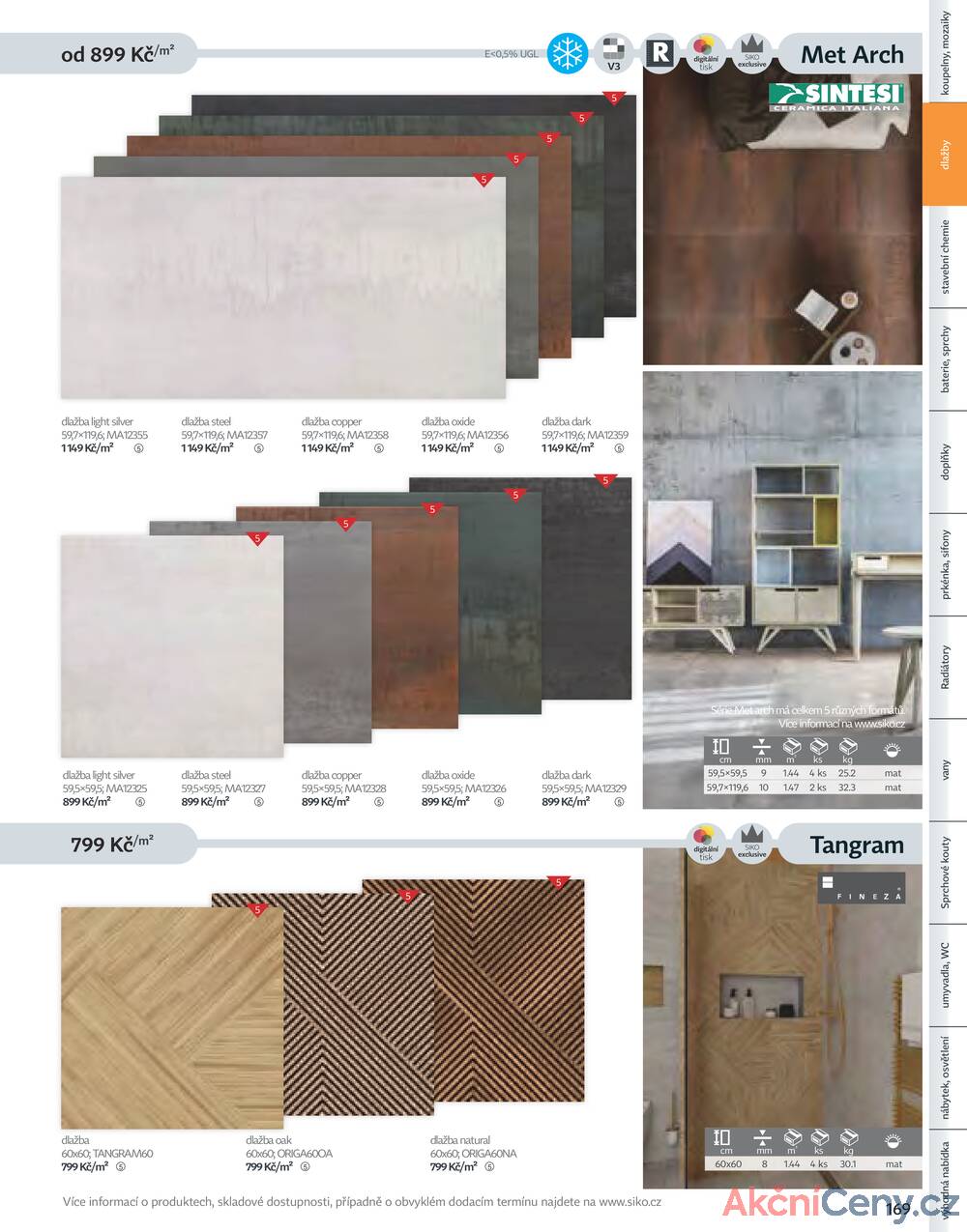 Leták Siko koupelny
platný do 31.12.2025 - strana 169