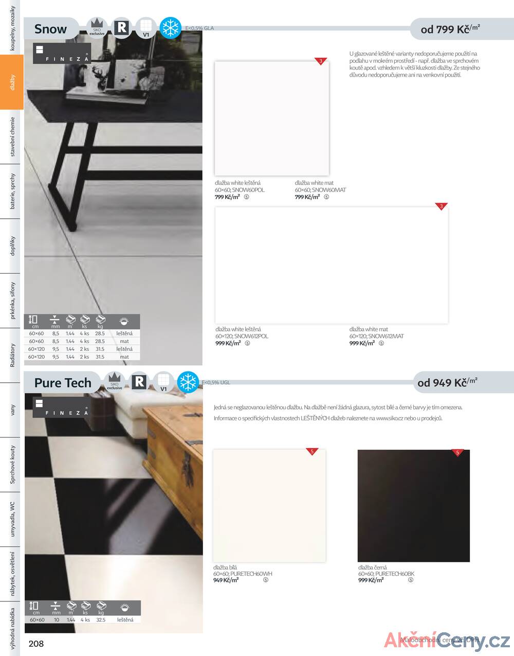 Leták Siko koupelny
platný do 31.12.2025 - strana 208