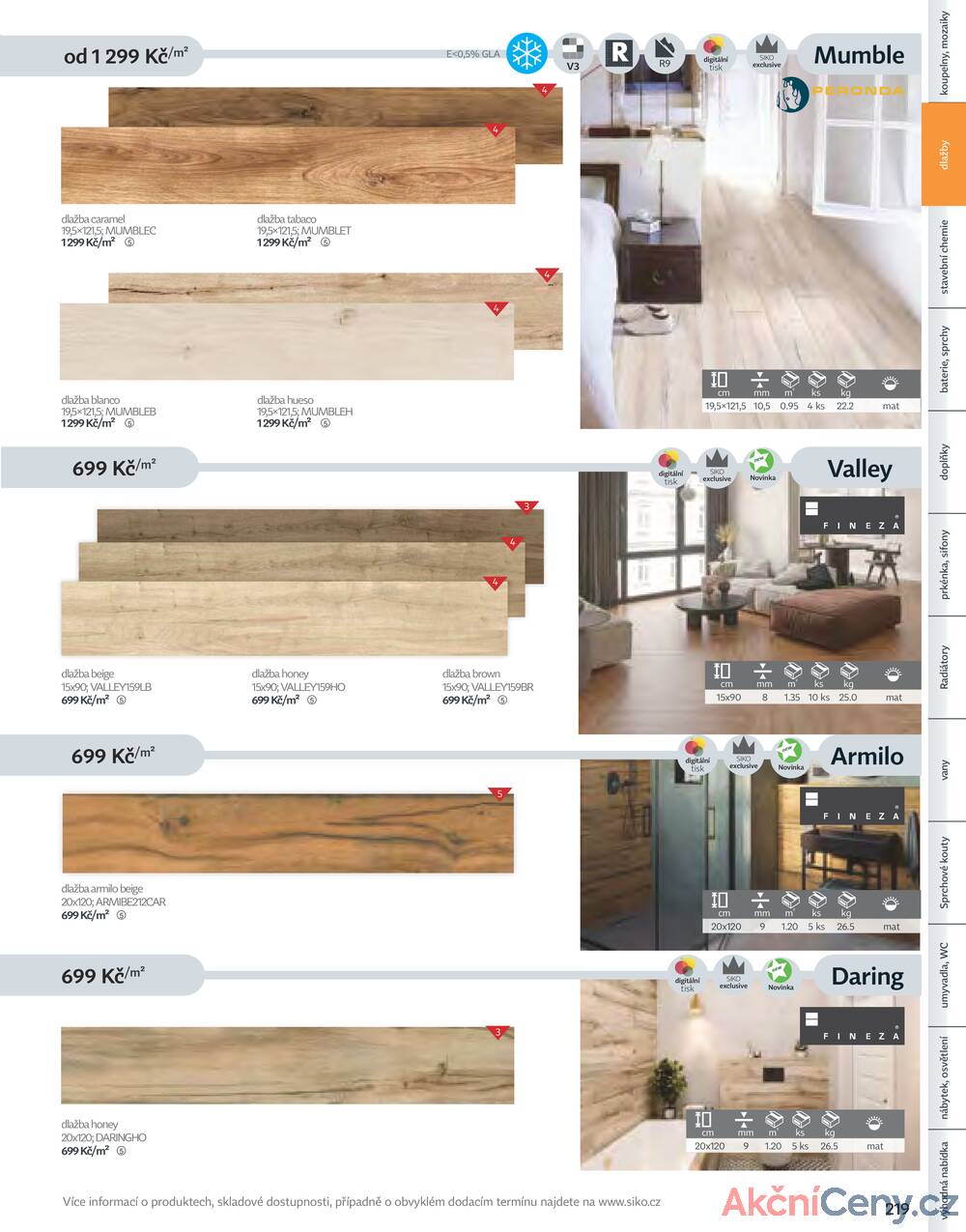 Leták Siko koupelny
platný do 31.12.2025 - strana 219