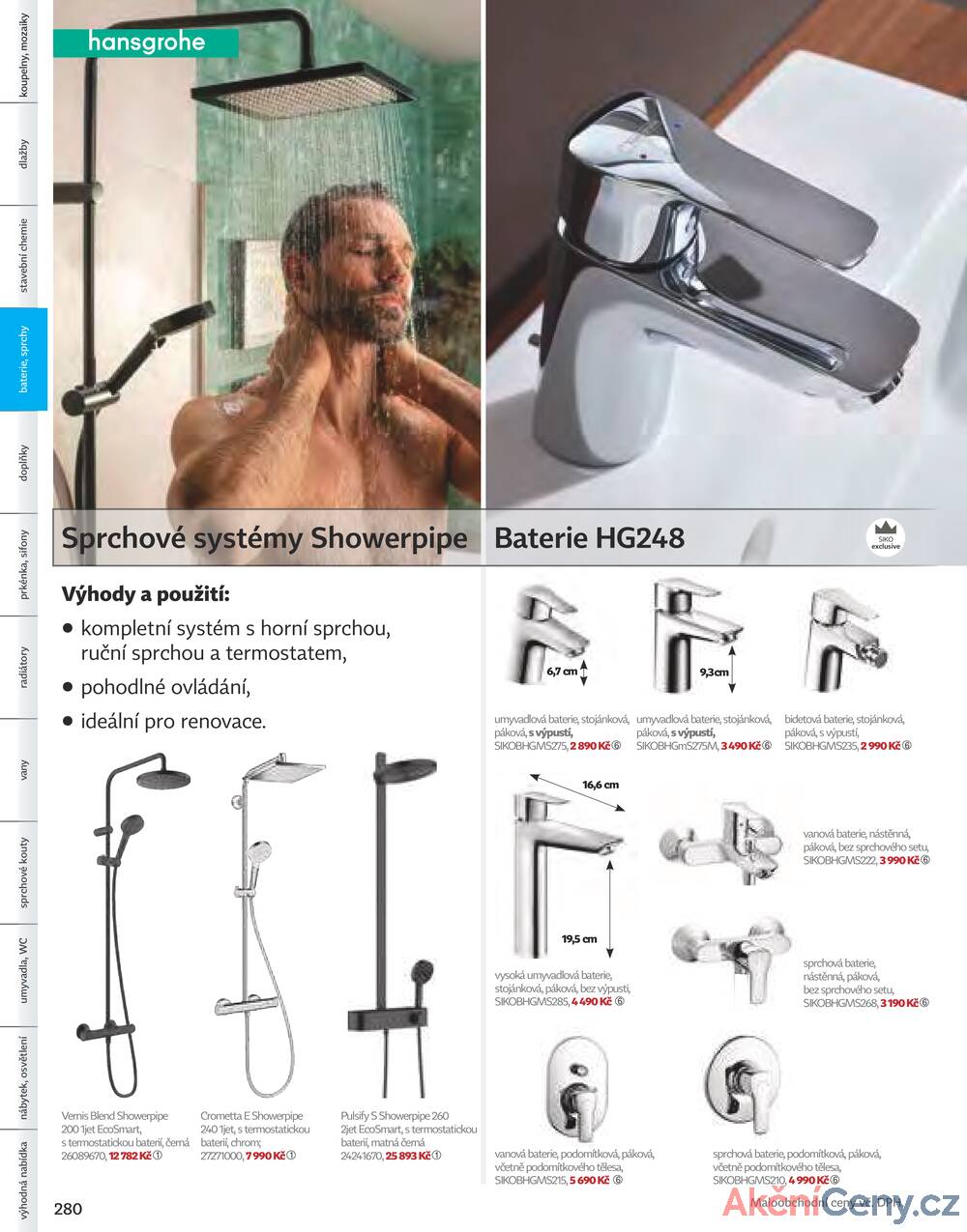 Leták Siko koupelny
platný do 31.12.2025 - strana 280