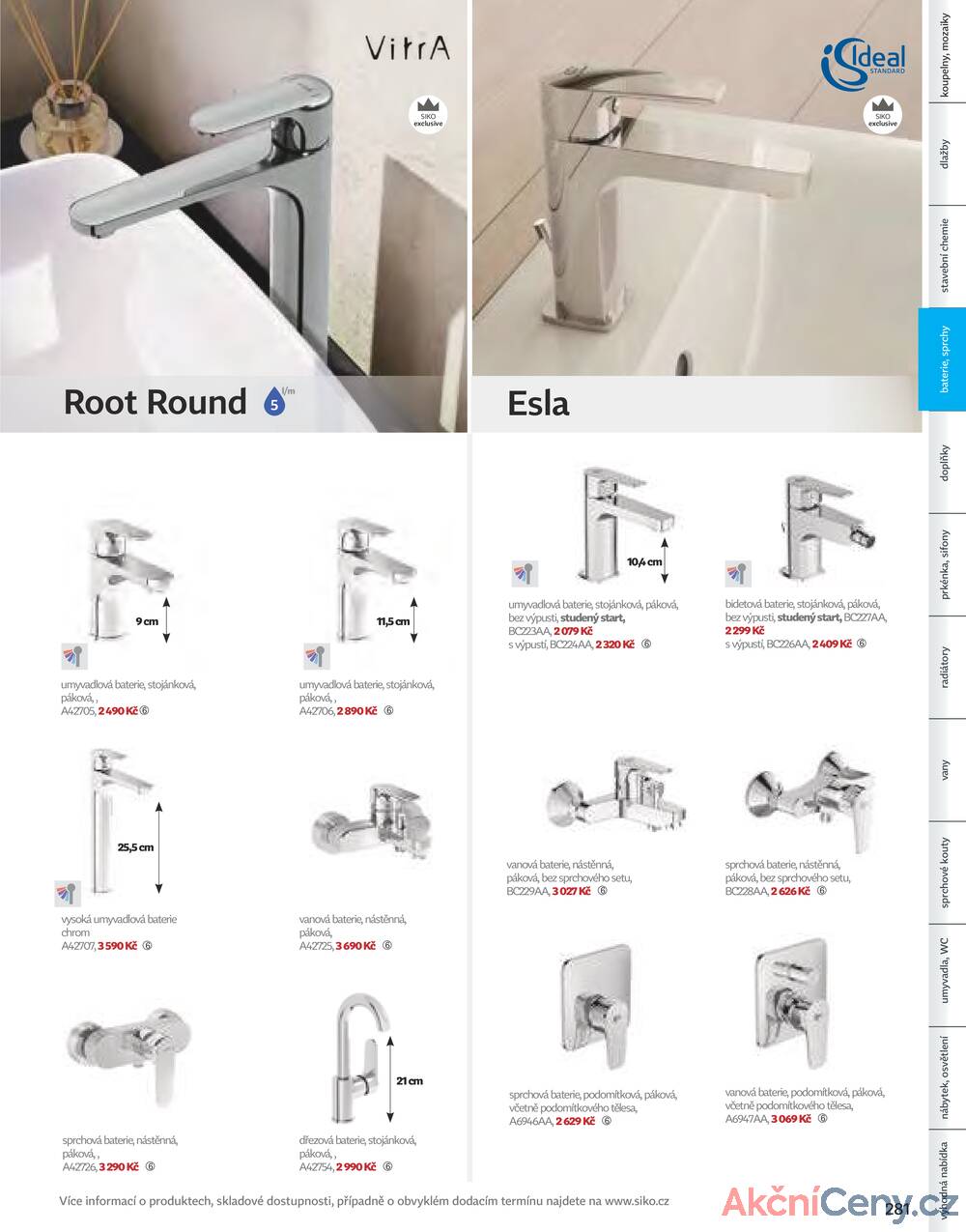 Leták Siko koupelny
platný do 31.12.2025 - strana 281