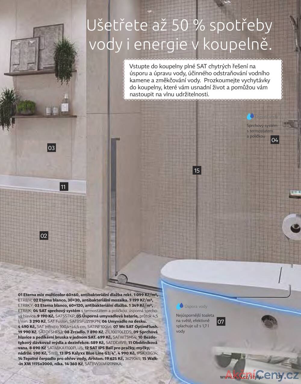 Leták Siko koupelny
platný do 31.12.2025 - strana 31
