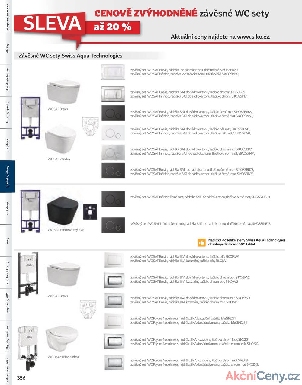 Leták Siko koupelny
platný do 31.12.2025 - strana 356