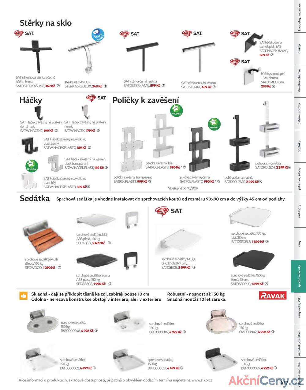 Leták Siko koupelny
platný do 31.12.2025 - strana 419