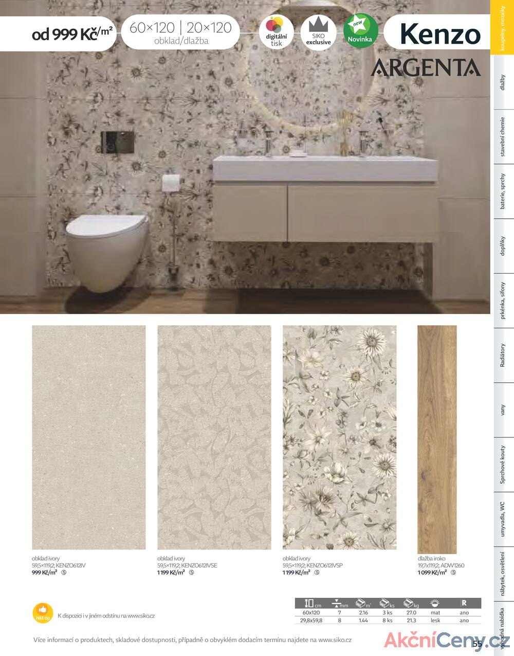 Leták Siko koupelny
platný do 31.12.2025 - strana 55