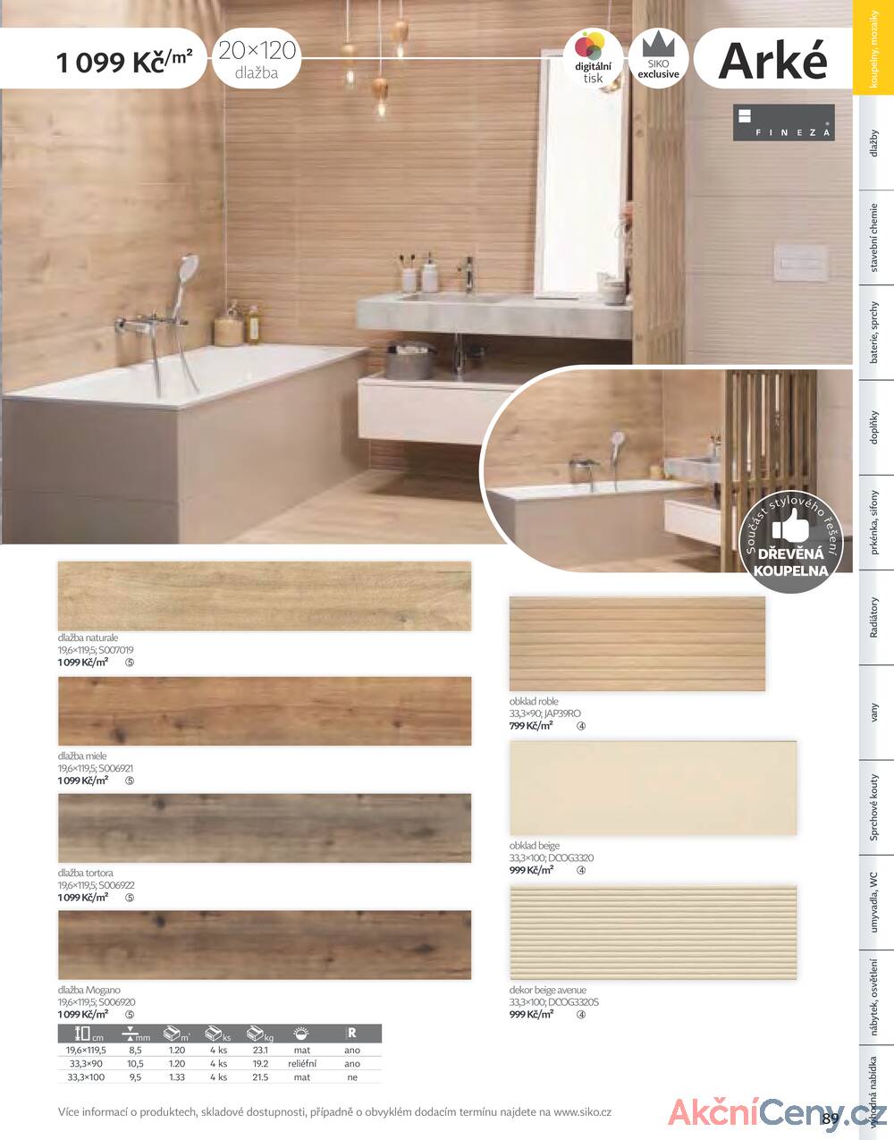 Leták Siko koupelny
platný do 31.12.2025 - strana 89