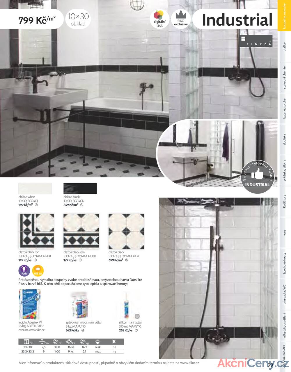 Leták Siko koupelny
platný do 31.12.2025 - strana 99