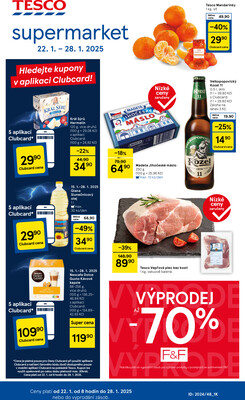 Leták Tesco supermarkety od 22.1. do 28.1.2025