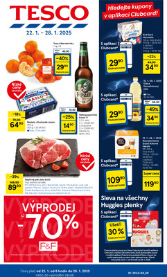 Leták Tesco malé hypermarkety od 22.1. do 28.1.2025