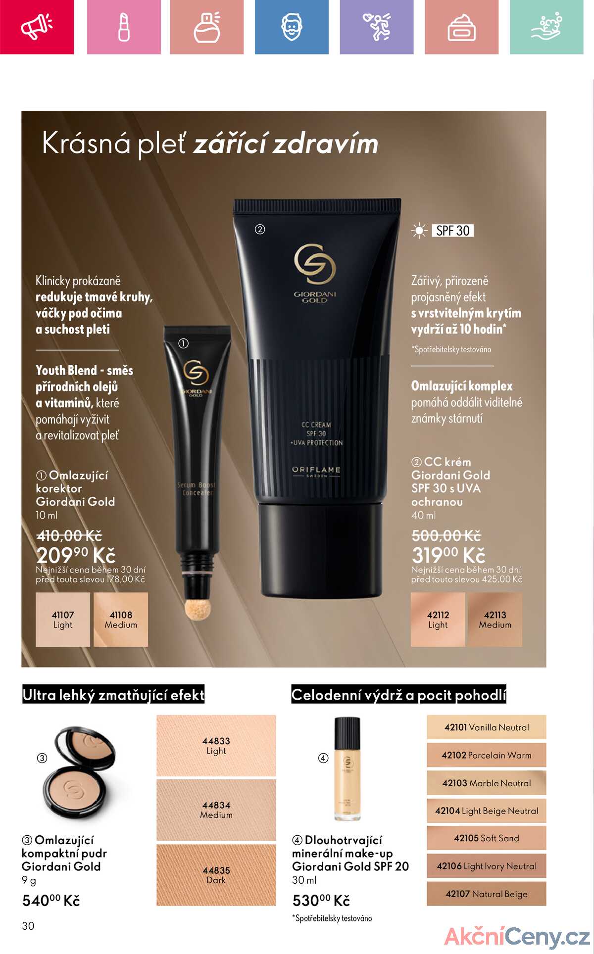 Leták Oriflame strana 30/180