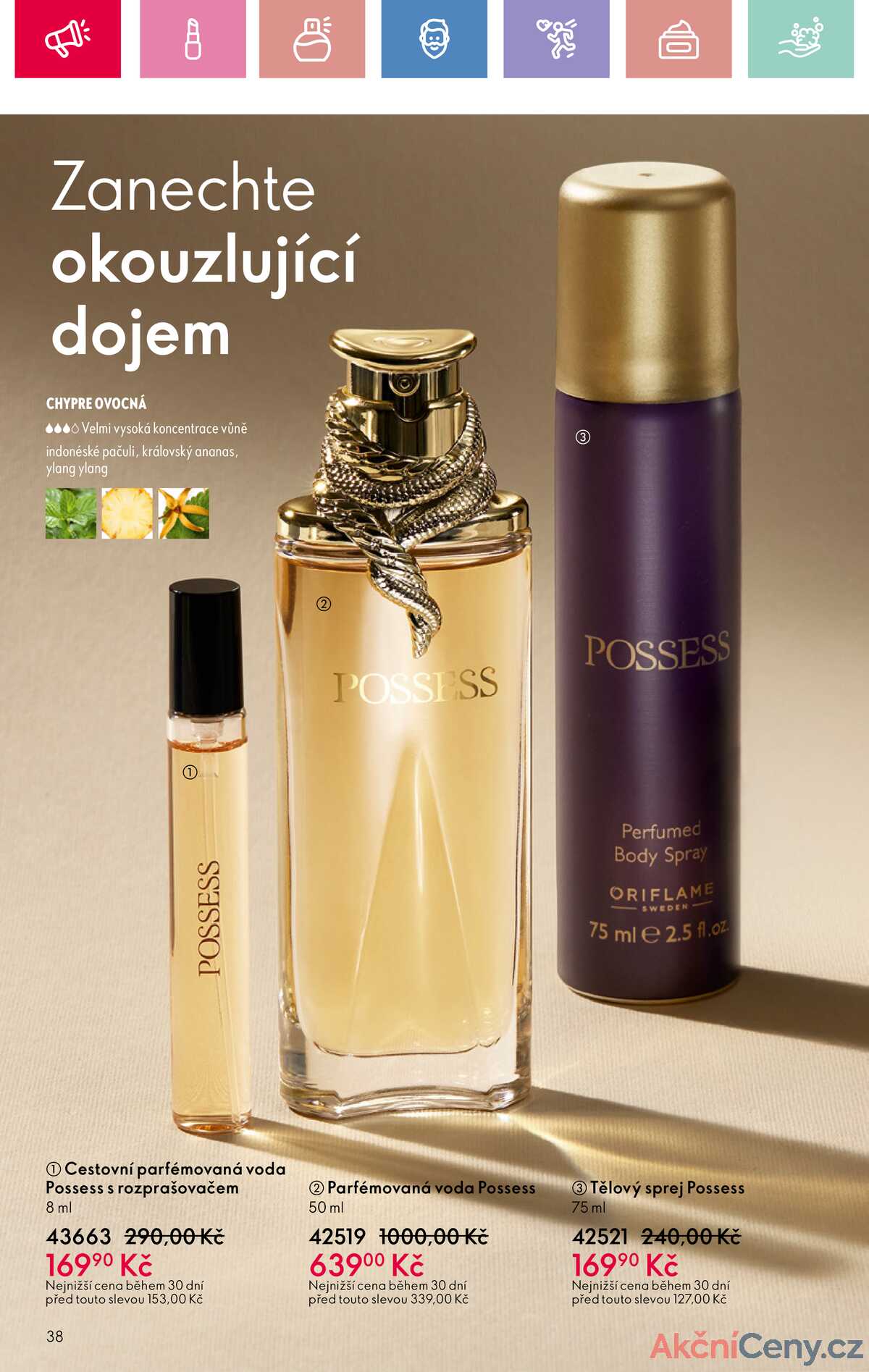 Leták Oriflame strana 38/180