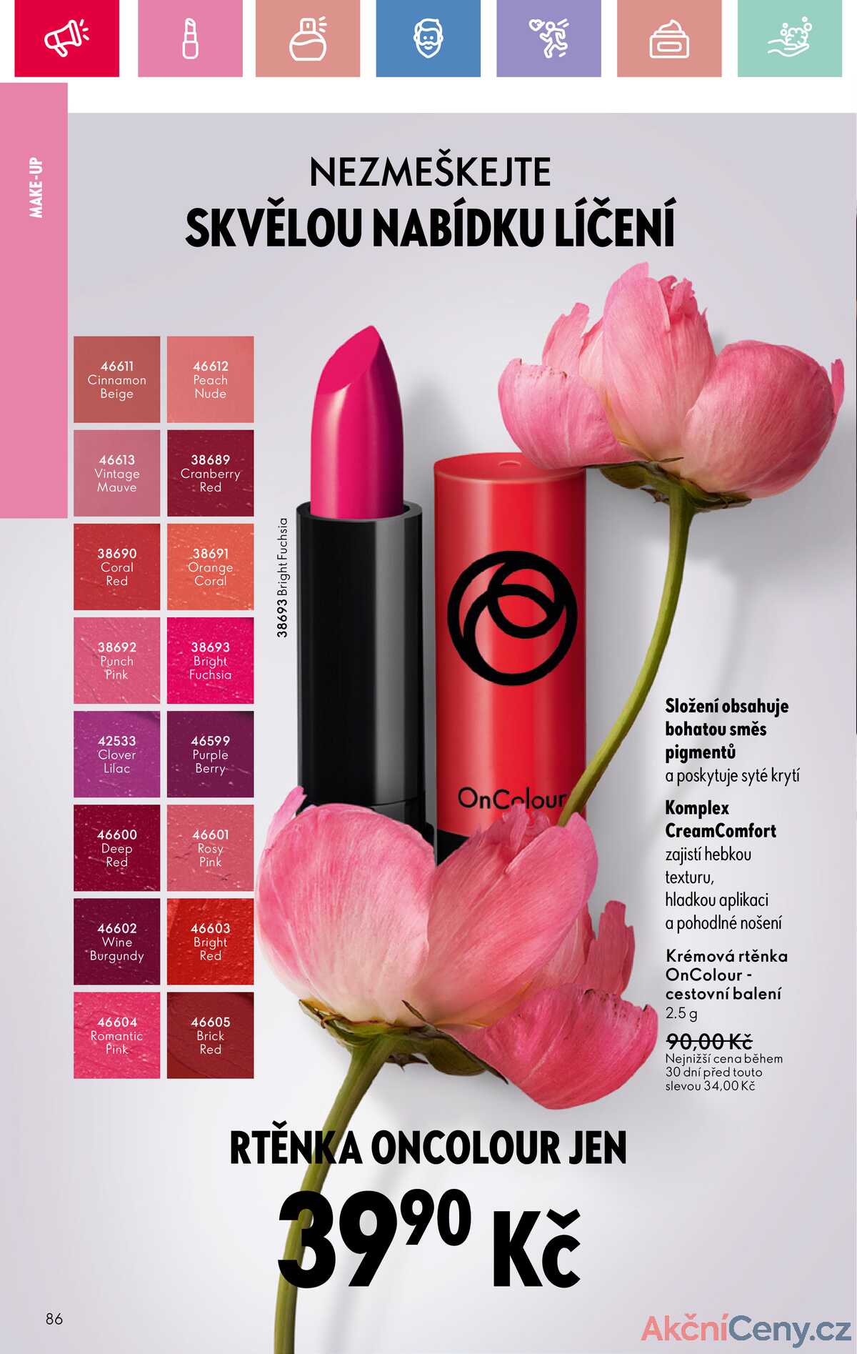 Leták Oriflame strana 86/180