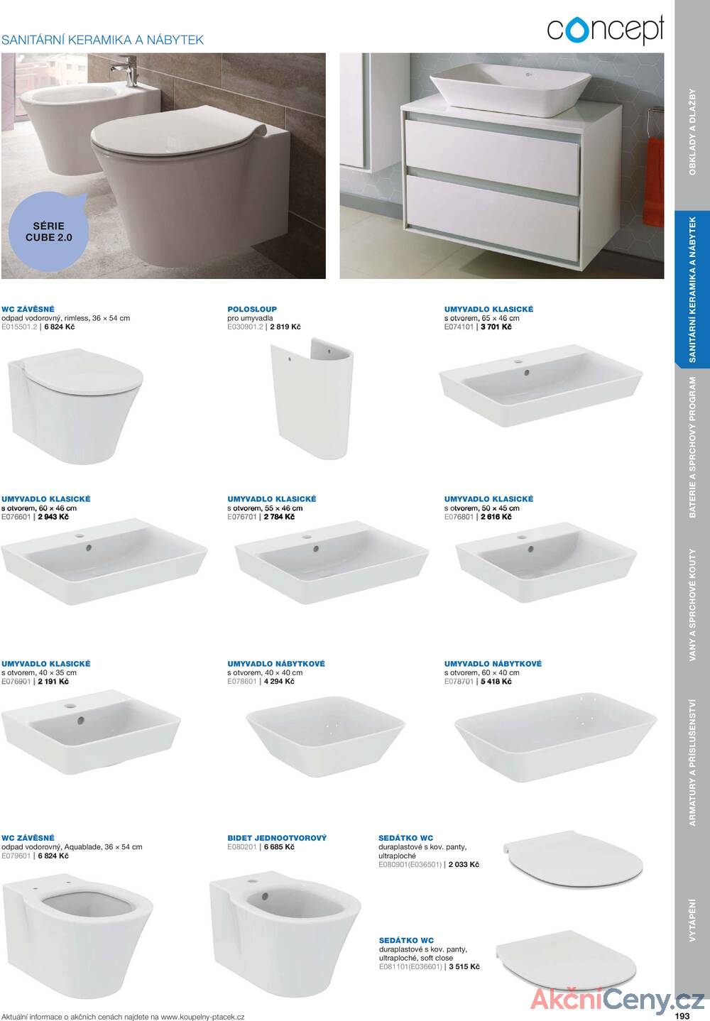 Leták Koupelny Ptáček
		  platný do 31.12.2025 - strana 193