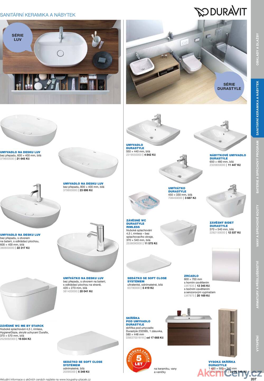 Leták Koupelny Ptáček
		  platný do 31.12.2025 - strana 207