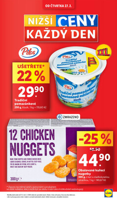 Lidl Čtvrtek od 27.2. do 2.3.2025