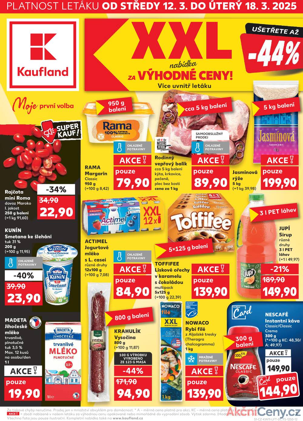 Leták Kaufland - Kaufland 12.3. - 18.3. - Kaufland - Teplice (Čs. Dobrovolců) - strana 1