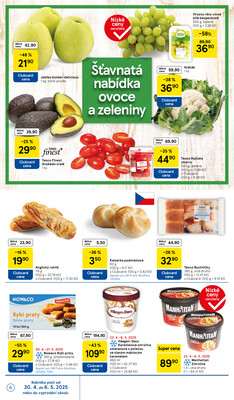 Tesco supermarkety od 30.4. do 6.5.2025