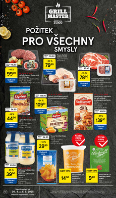 Tesco supermarkety od 30.4. do 6.5.2025