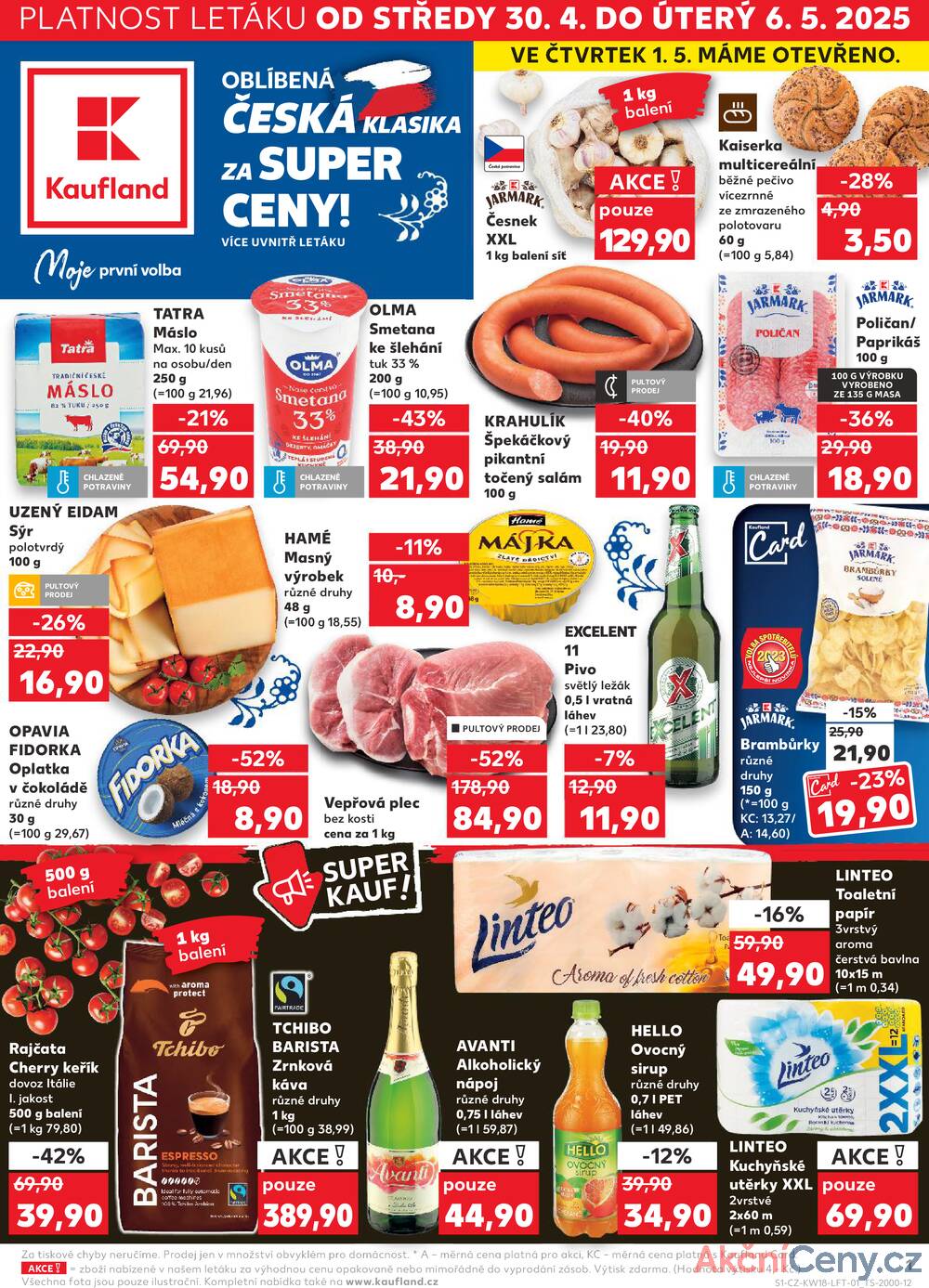 Leták Kaufland - Kaufland 30.4. - 6.5. - Kaufland - Orlová - strana 1