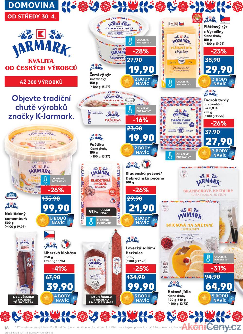 Leták Kaufland - Kaufland 30.4. - 6.5. - Kaufland - Prostějov (Olomoucká) - strana 18