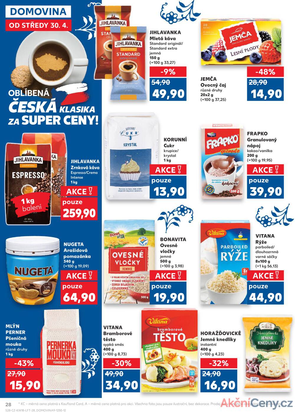 Leták Kaufland - Kaufland 30.4. - 6.5. - Kaufland - Praha 3 (Jarov) - strana 28