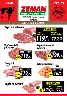 ZEMAN maso-uzeniny : 1 leták