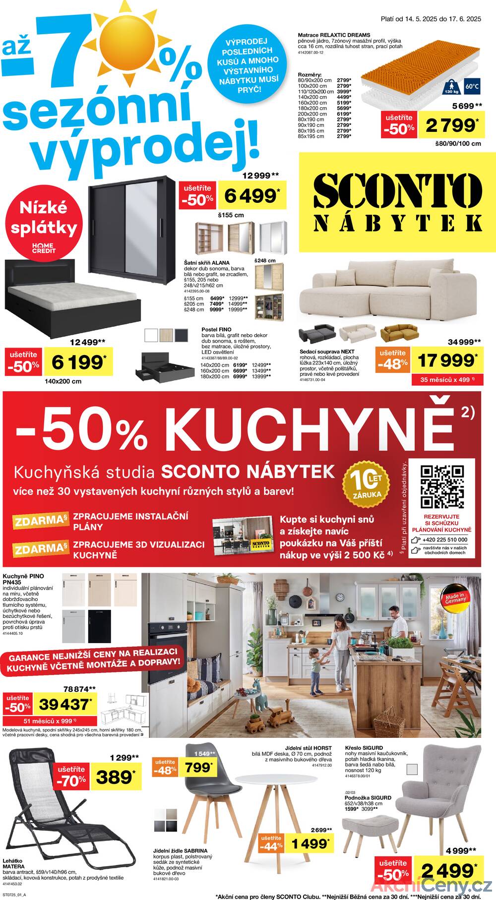 Leták SCONTO Nábytek - Sconto nábytek od 14.5. do 17.6.2025 - strana 1