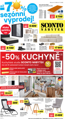 leták SCONTO Nábytek