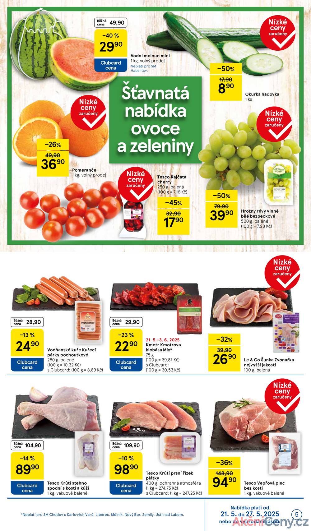 Leták Tesco - Tesco supermarkety od 21.5. do 27.5.2025 - strana 5 Leták Tesco - Tesco supermarkety od 21.5. do 27.5.2025 - strana 5