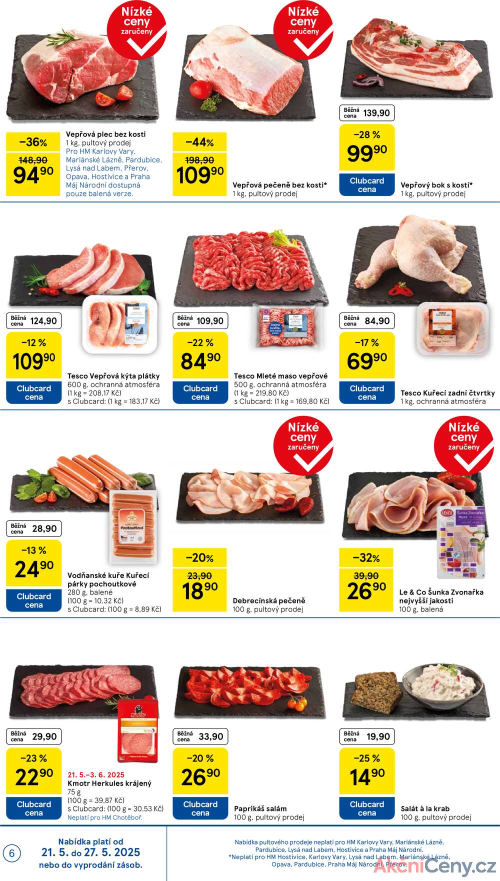 Leták Tesco - Tesco malé hypermarkety od 21.5. do 27.5.2025 - strana 6 Leták Tesco - Tesco malé hypermarkety od 21.5. do 27.5.2025 - strana 6