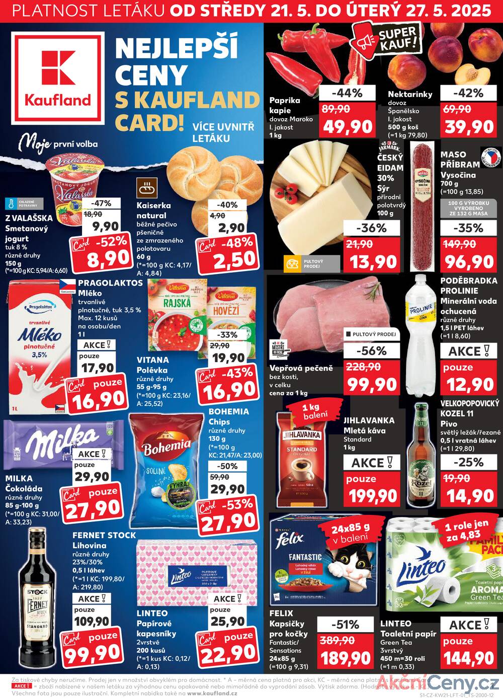 Leták Kaufland - Kaufland 21.5. - 27.5. - Kaufland - Třebíč Horka-Domky - strana 1