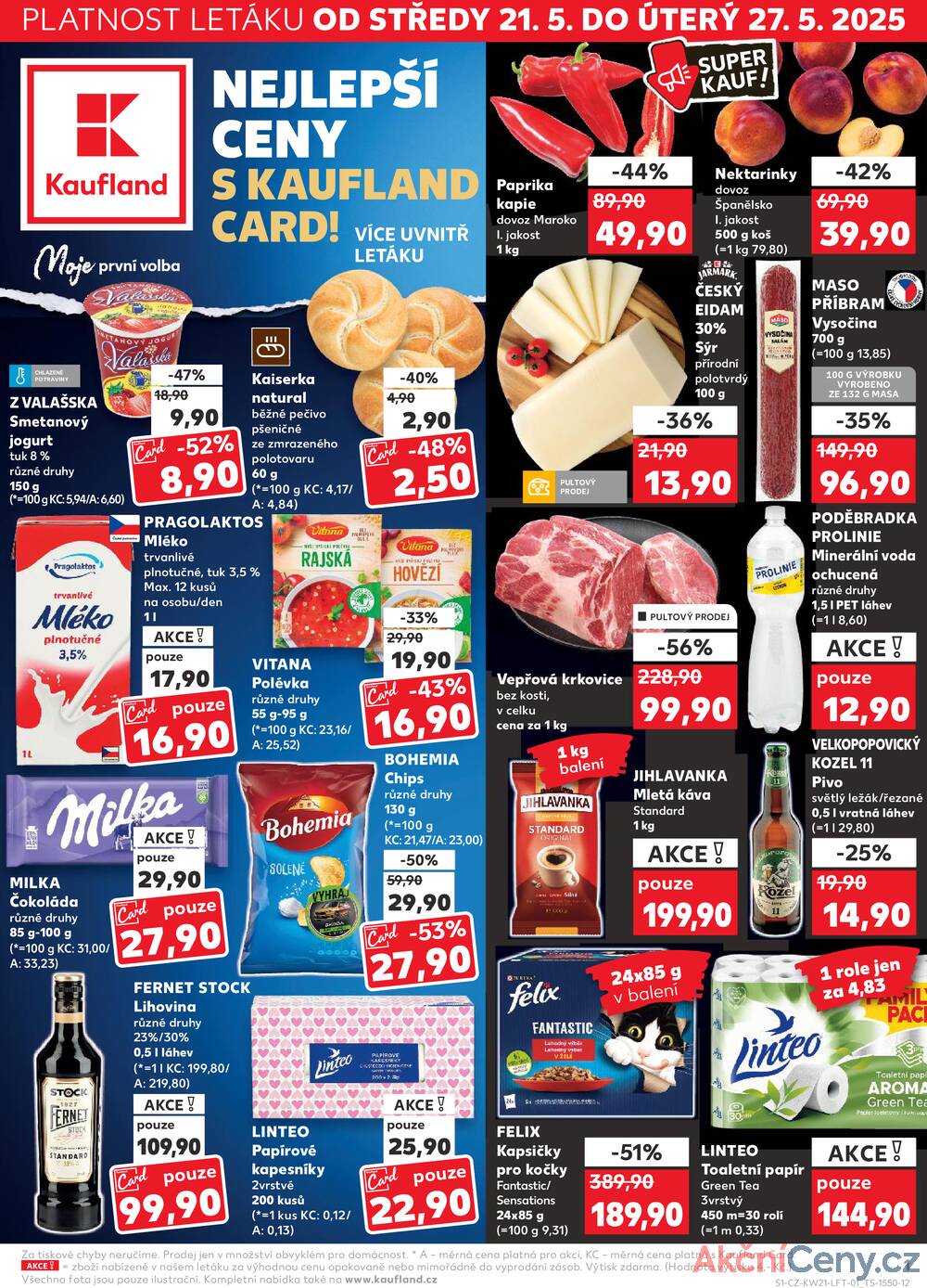 Leták Kaufland - Kaufland 21.5. - 27.5. - Kaufland Praha-Barrandov - strana 1