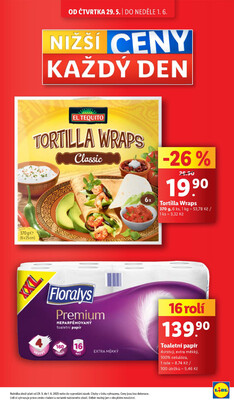 Lidl Čtvrtek od 26.5. do 1.6.2025