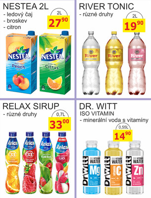 BENE Nápoje od 1.6. do 30.6.2025