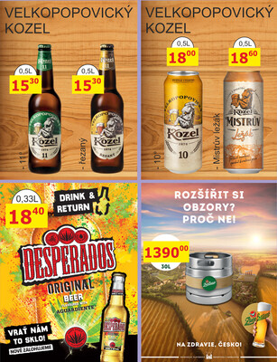 BENE Nápoje od 1.6. do 30.6.2025
