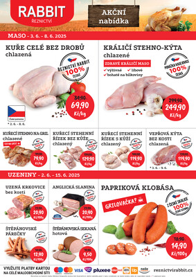 leták RABBIT řeznictví