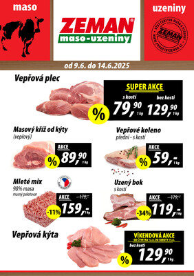 leták ZEMAN maso-uzeniny