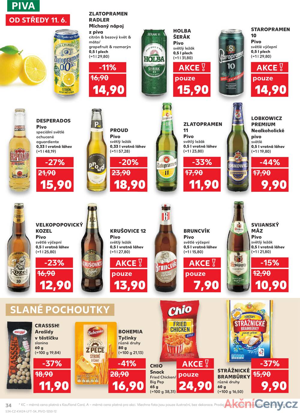 Leták Kaufland - Kaufland 11.6. - 17.6. - Kaufland - Praha - Horní Měcholupy - strana 34